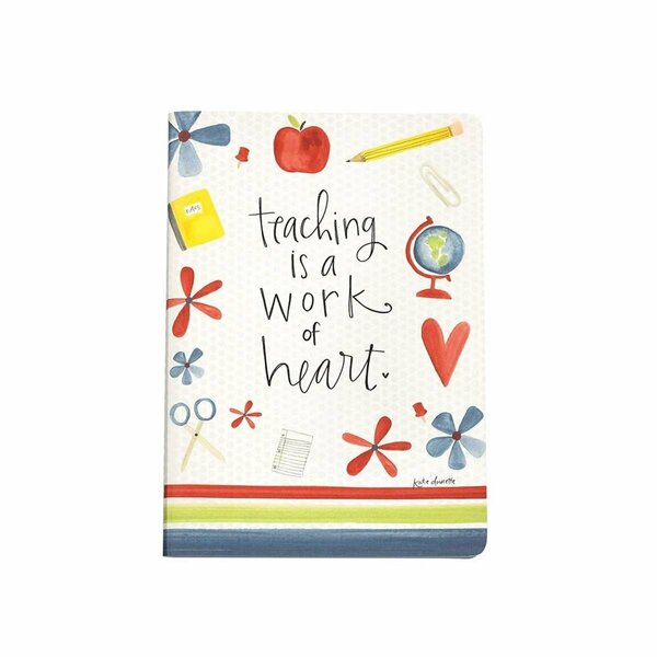 Shannon Road Gifts 6 x 8.5 in. Journal-Teaching Is A Work of Heart Softcover Notebook 223955